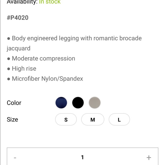 NEW • NUX • Greta Romantic Brocade Legging Admiral - Picture 4 of 8